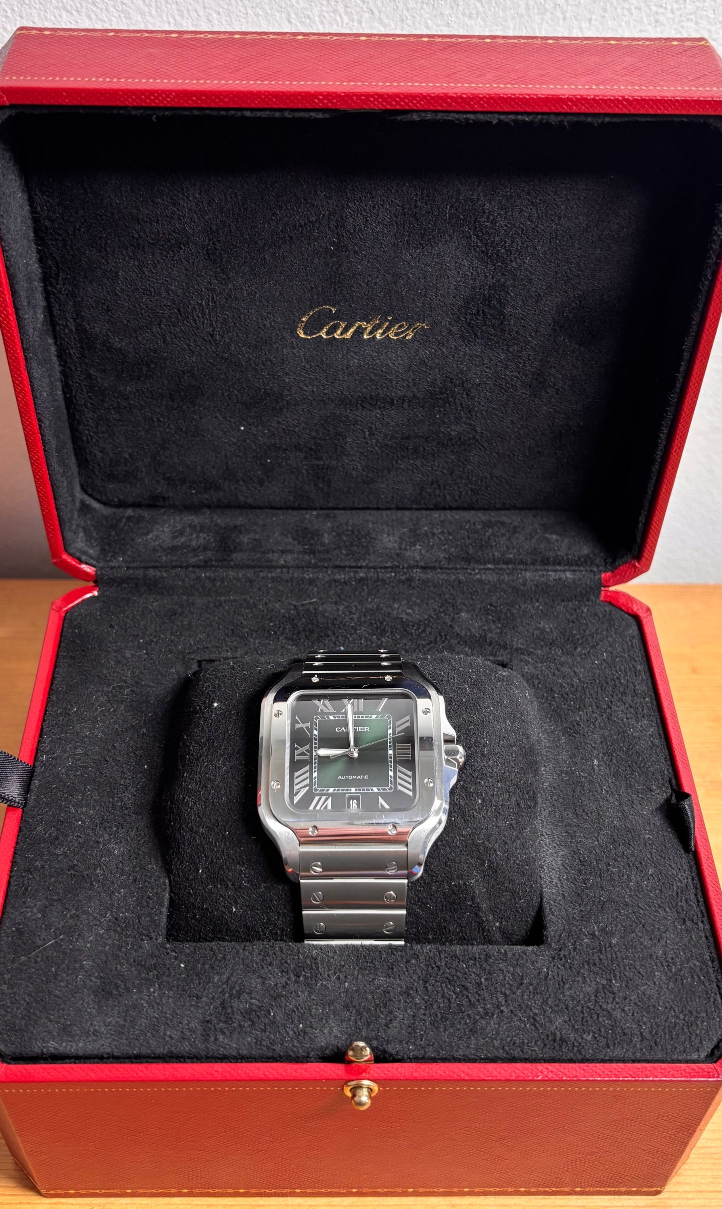 Cartier Santos Large Green Dial - WSSA0062