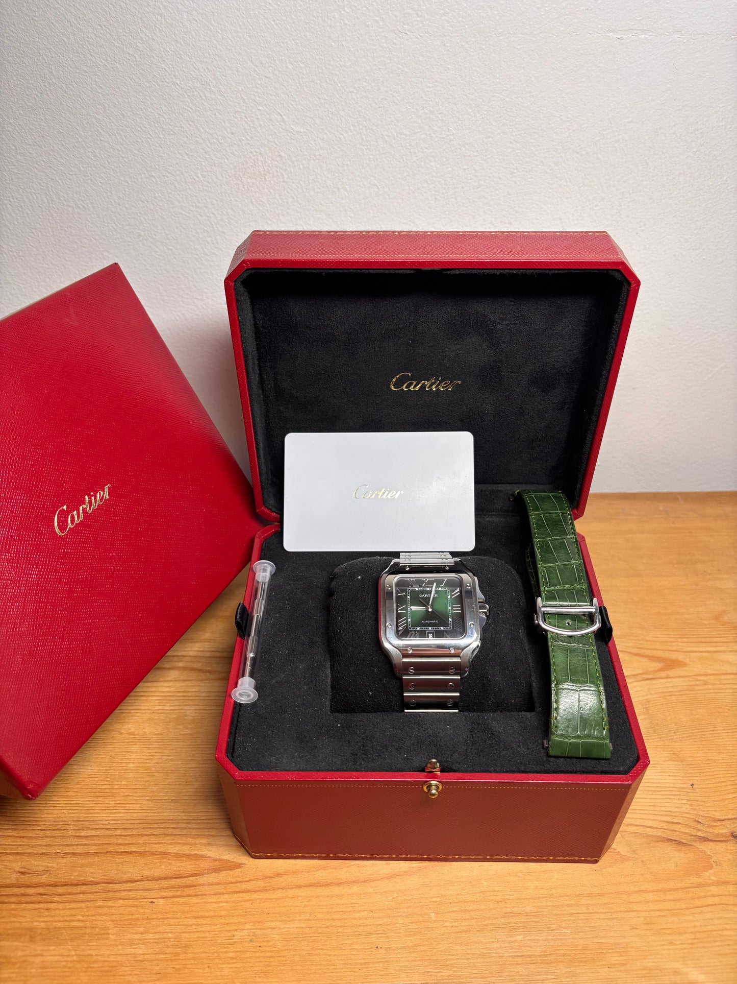 Cartier Santos Large Green Dial - WSSA0062