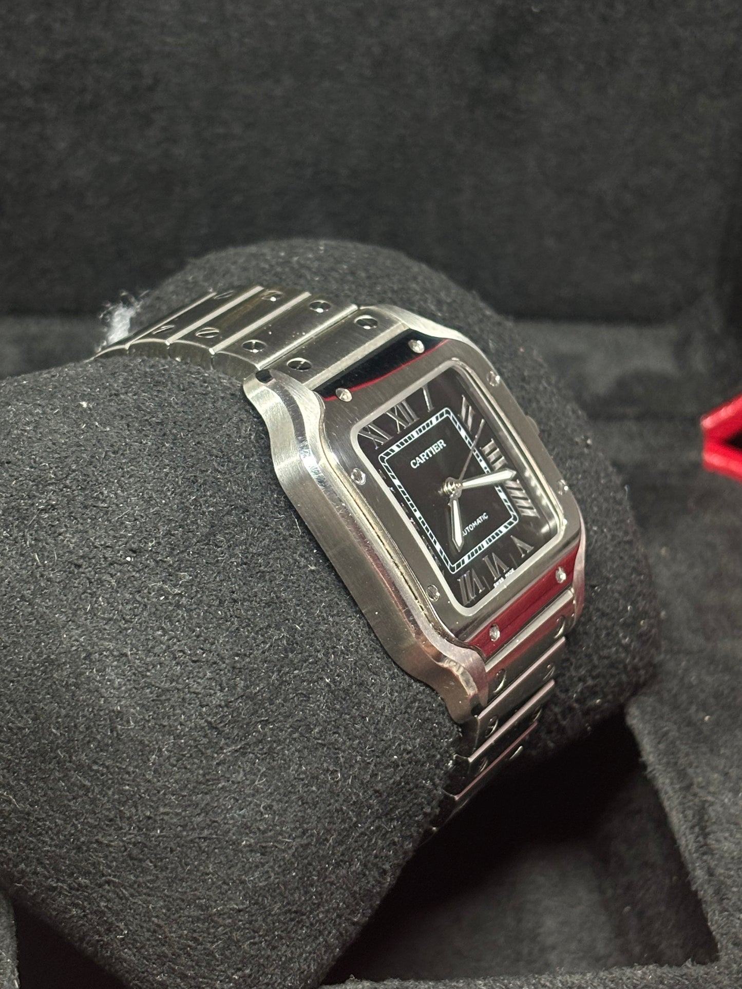 Cartier Santos Medium Green Dial - WSSA0061