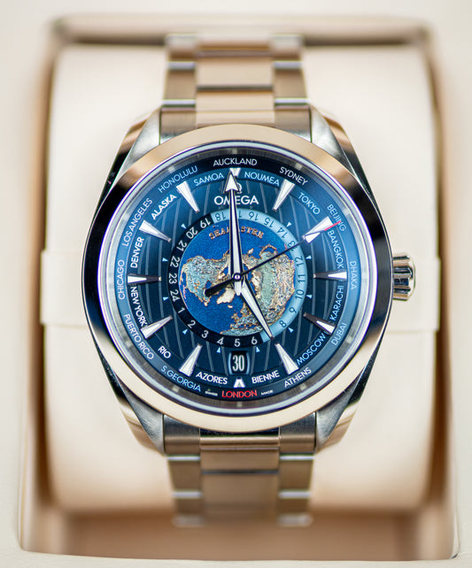 Omega Seamaster Aqua Terra Worldtimer – 2024 – Full Set.